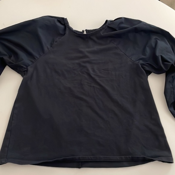 A New Day Puff Long Sleeves Jersey Style top- Black- size Medium - Picture 9 of 10